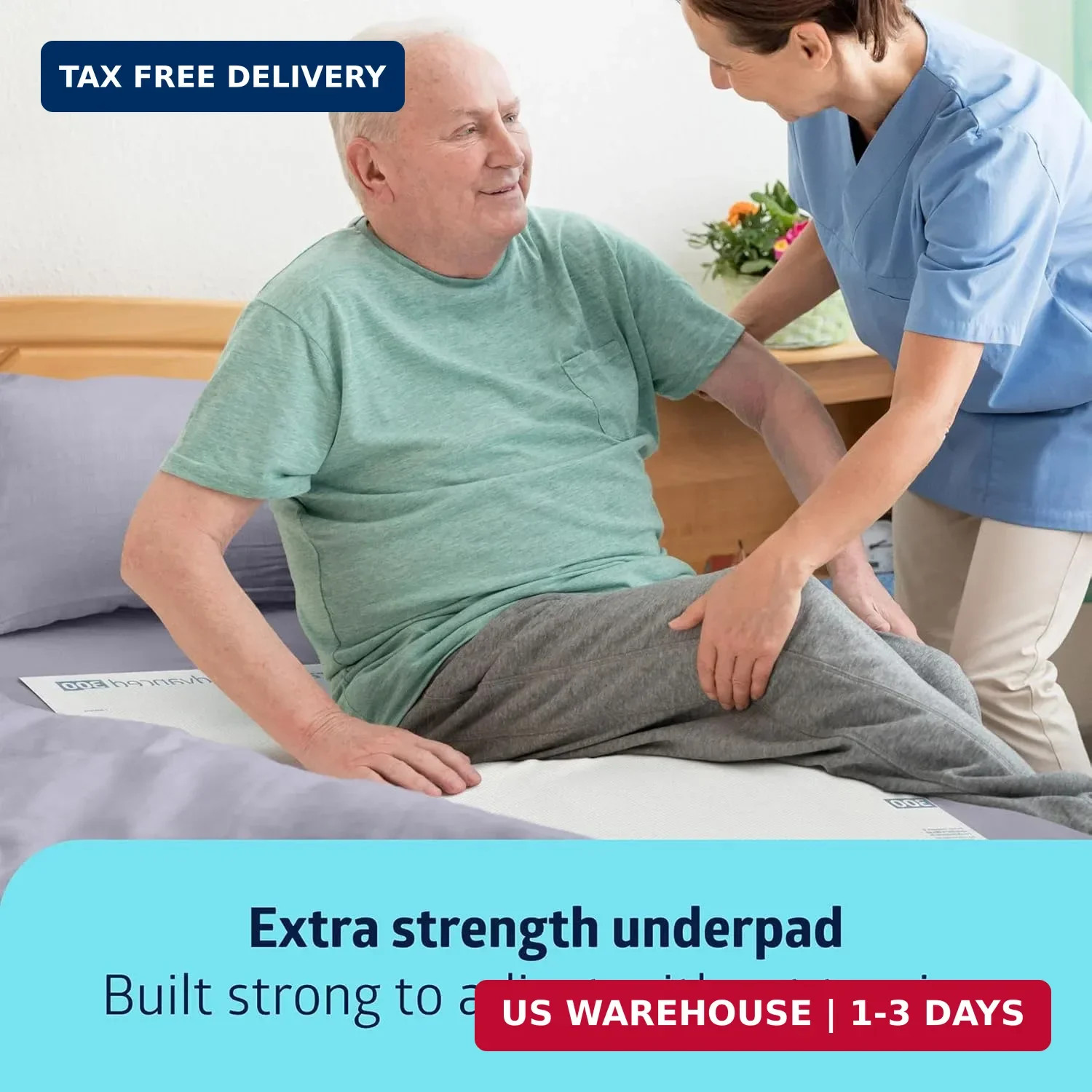Medline Ultrasorbs Advanced Extra Strength Drypads, 30″ x 36″, 70 Count, Super A