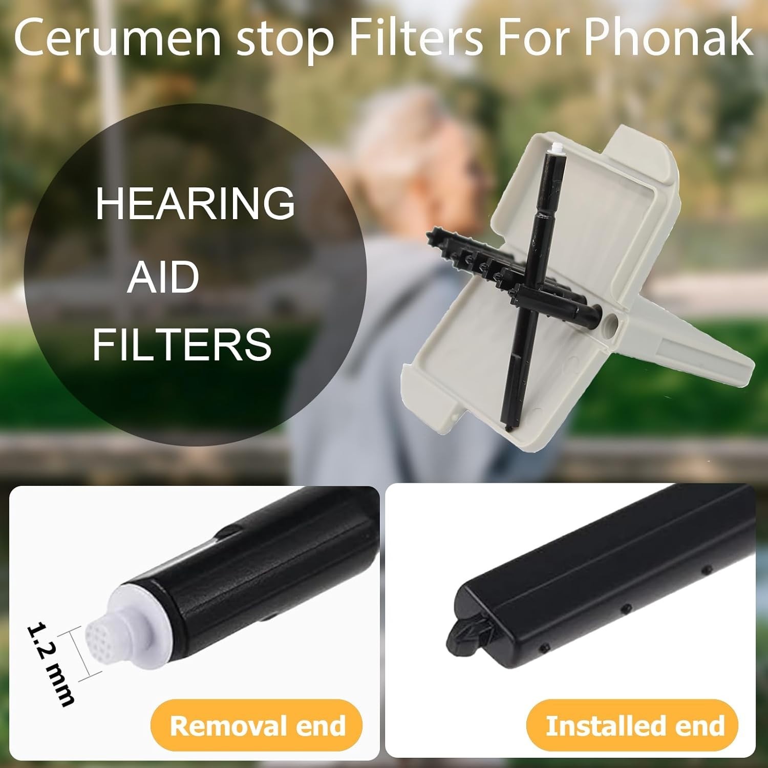 Protective Wax Guard Filters – 16 Pcs for Phonak, ReSound, Widex Hearing Aids