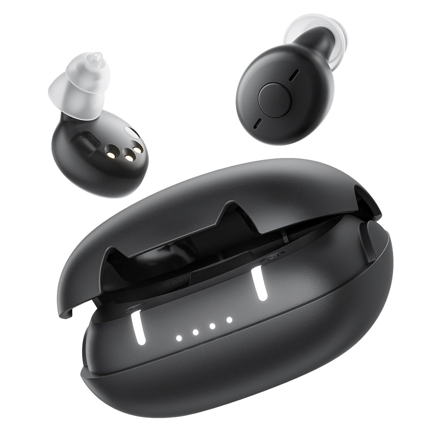 Pair Rechargeable Digital Invisible Hearing Aids Sound Voice Amplifier Mini ITE