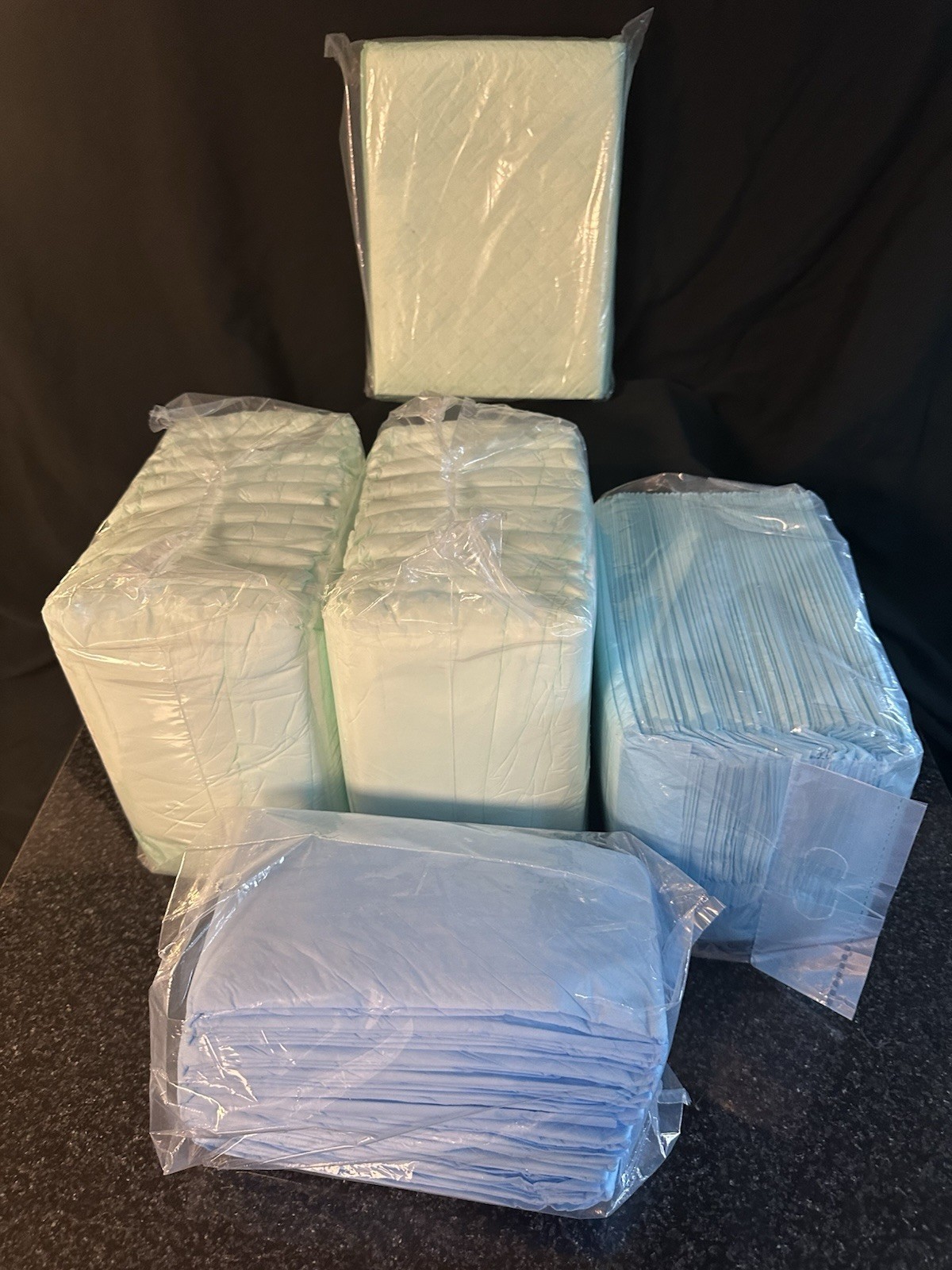 Assorted Disposable changing pads / chucks for adults, children or pets)82 total