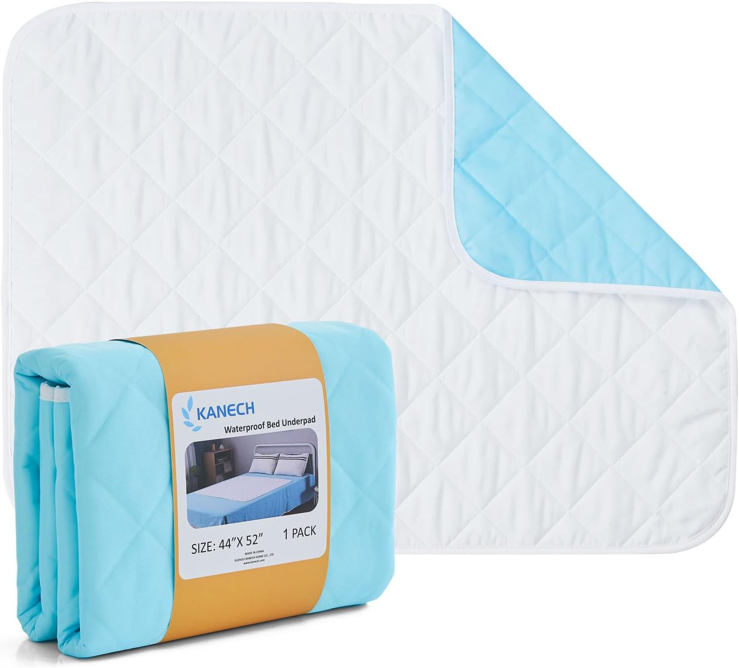 Bed Pads for Incontinence Washable Extra Large 44″ X 52″ Waterproof Adult Large