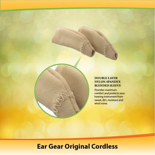 Ear Gear Original Cordless (Binaural) | 1.25″-2″ Hearing Aids | Orange-Red