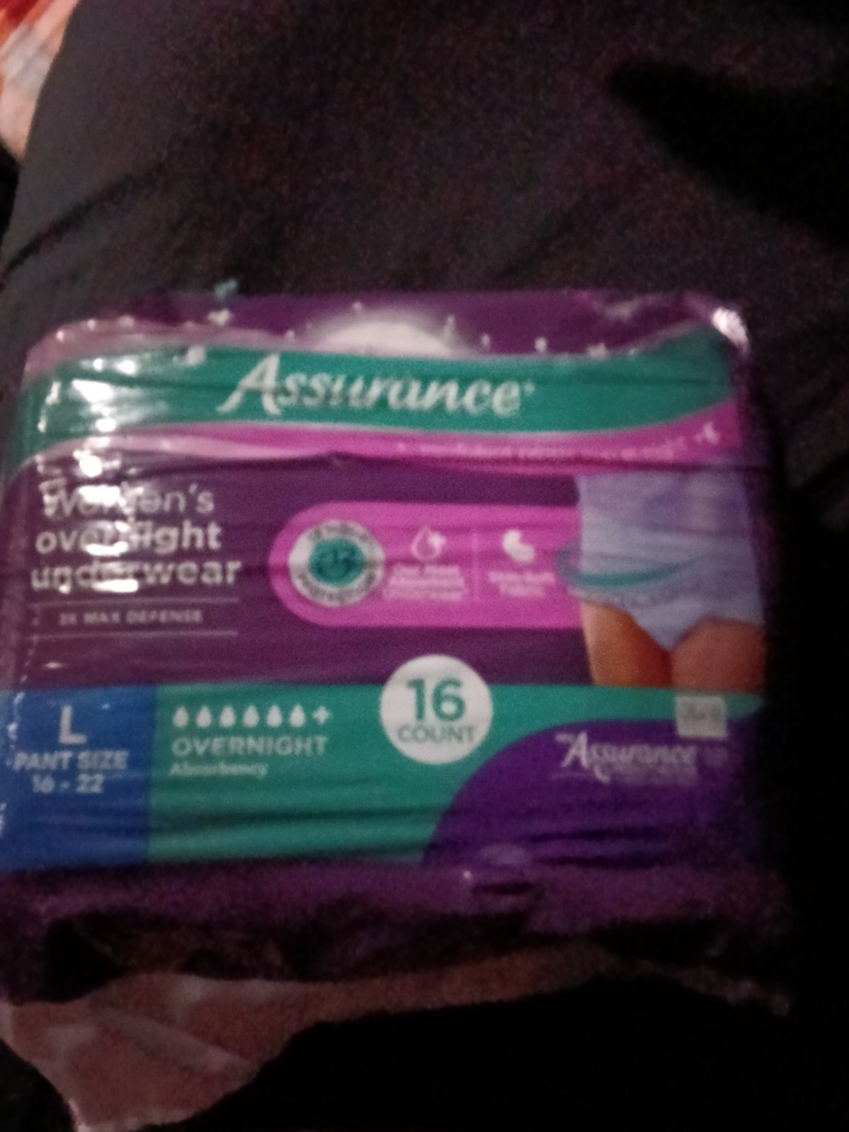 assurance overnight underwear