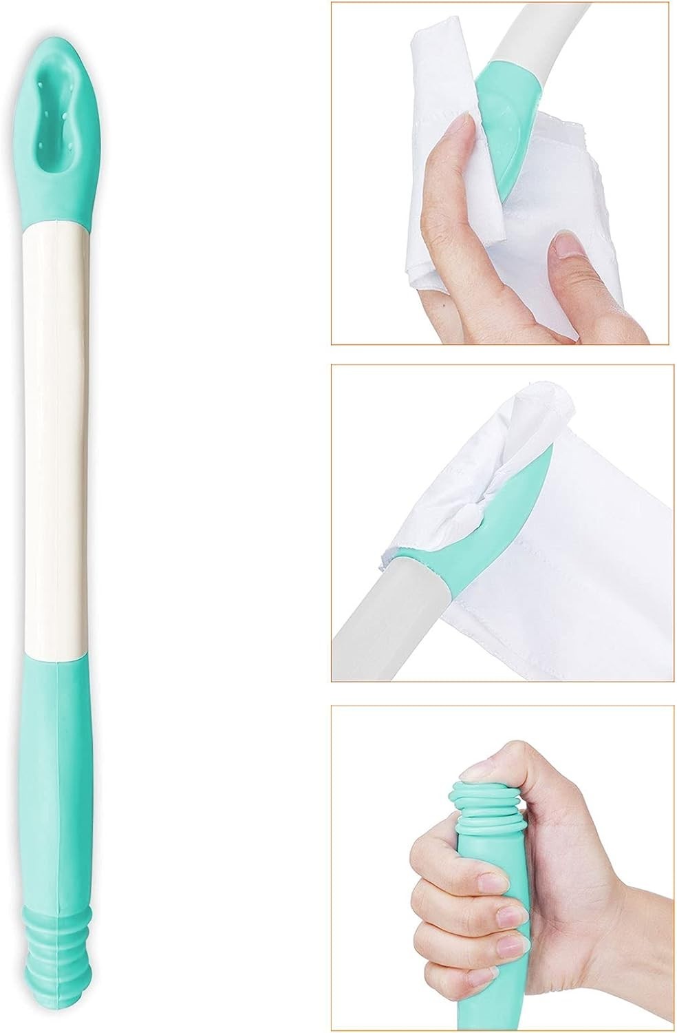 Bottom Wiping Aid – Long Reach Comfort Wipe – Self Wipe Assist for Toileting Aid