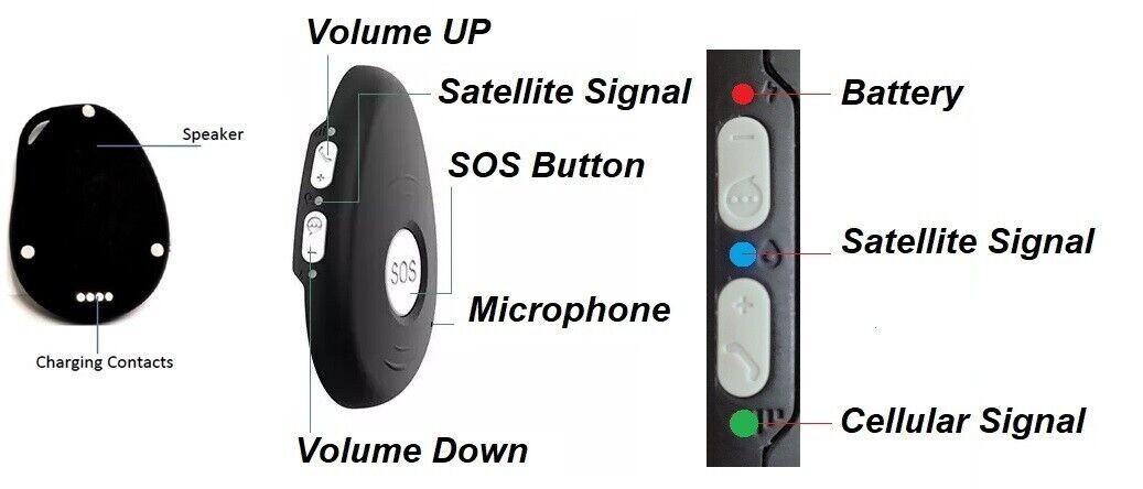 SkyAngel 4G Mobile NO MONTHLY FEES 4G 2-Way Voice Fall Detection Pink SOS Alert