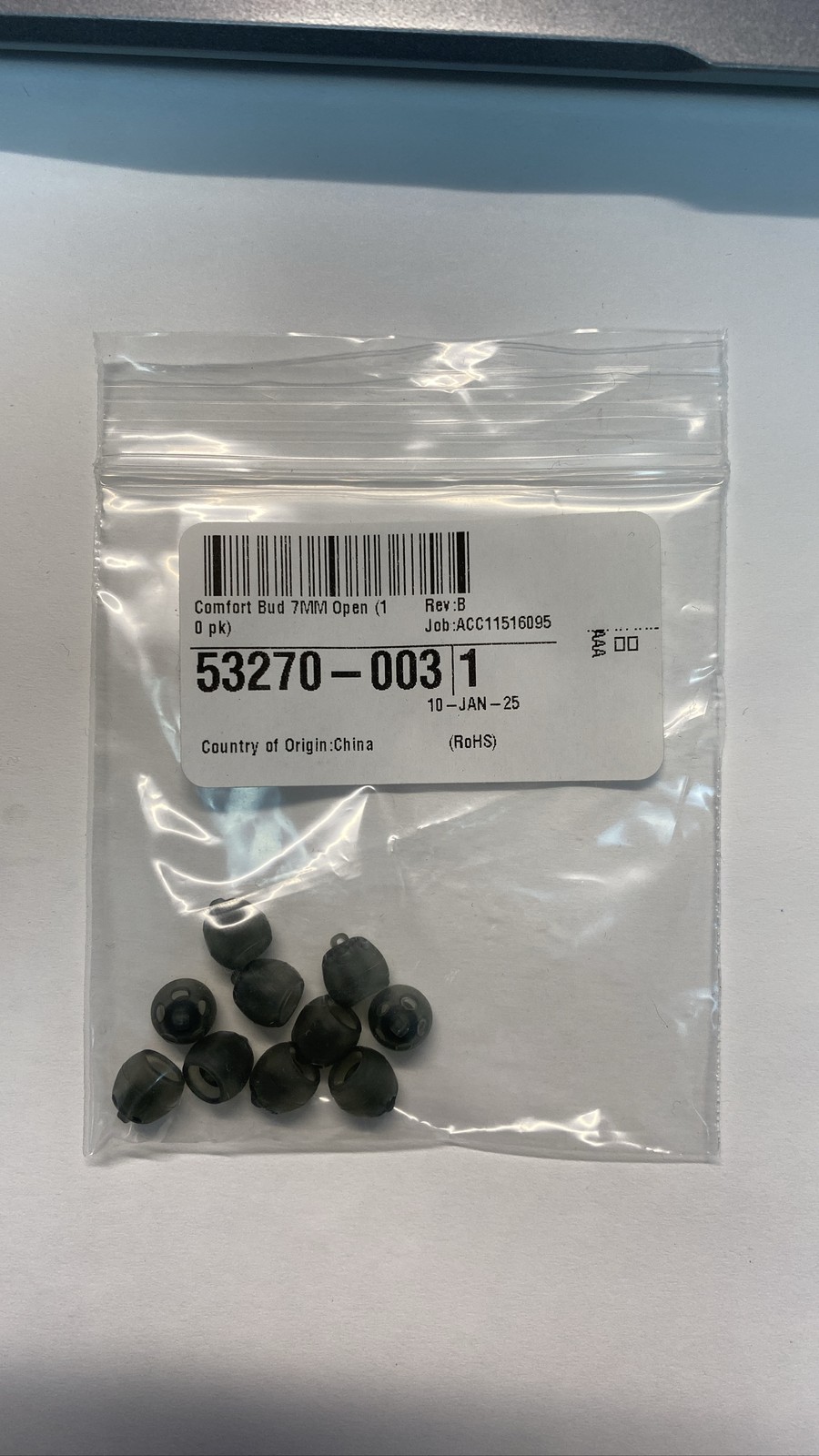 Starkey Comfort Bud Domes 7mm Open Hearing Aid Domes 10 Pack 53270-003