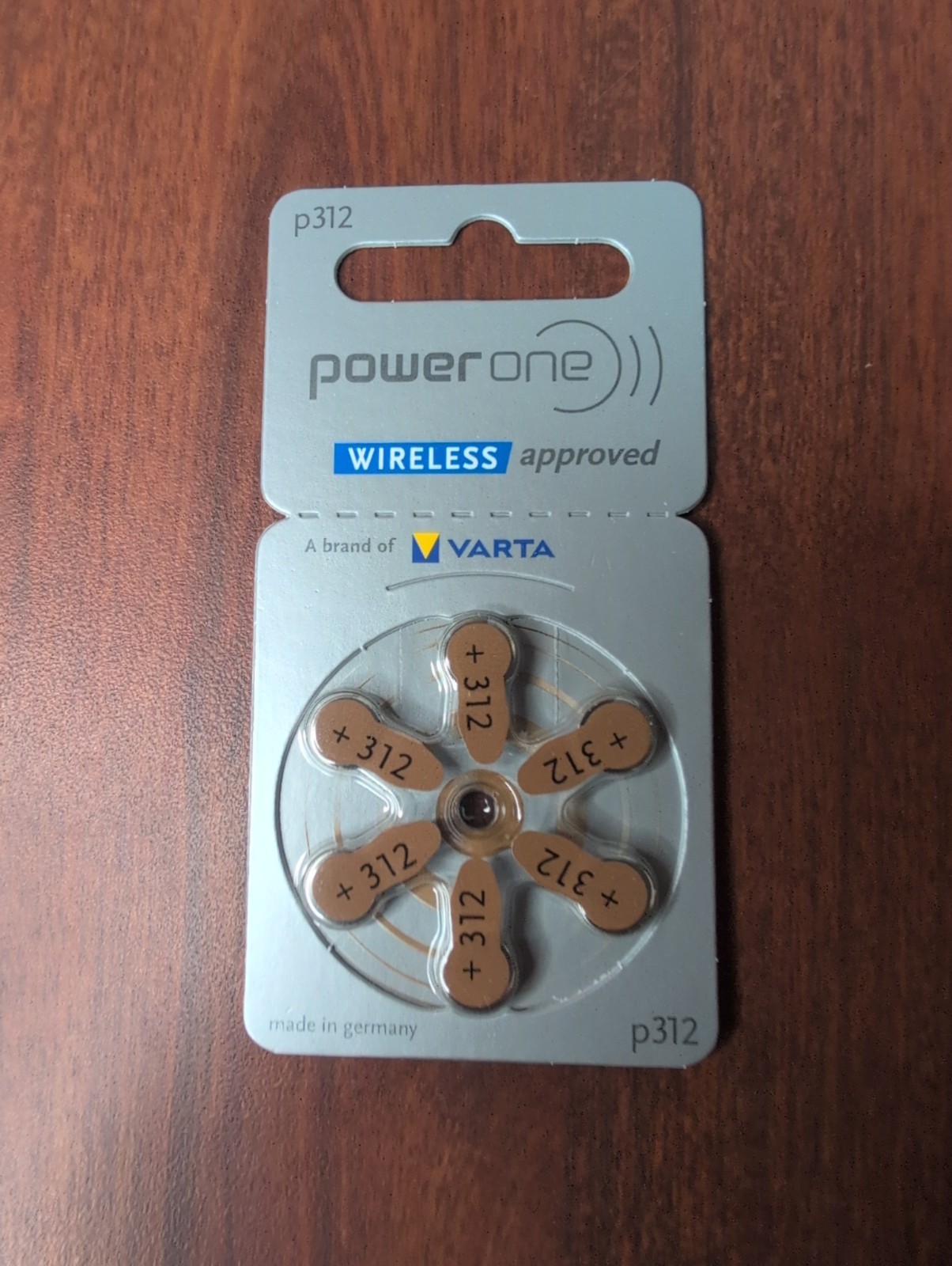 Power One Size 312 Hearing Aid Batteries 60 Count PR41 Varta Wireless Approved N