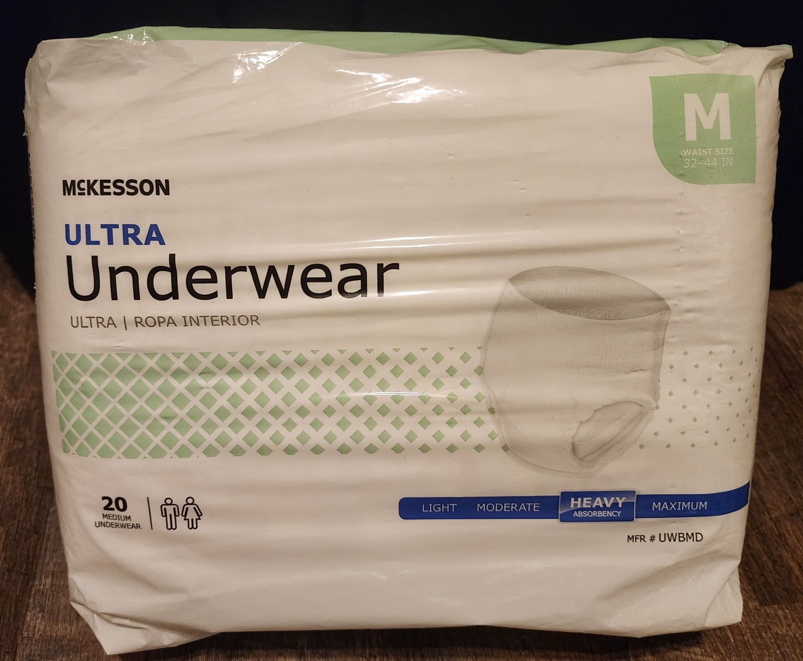 Mckesson Ultra Underwear, Heavy Absorbency, Medium | 20 Count