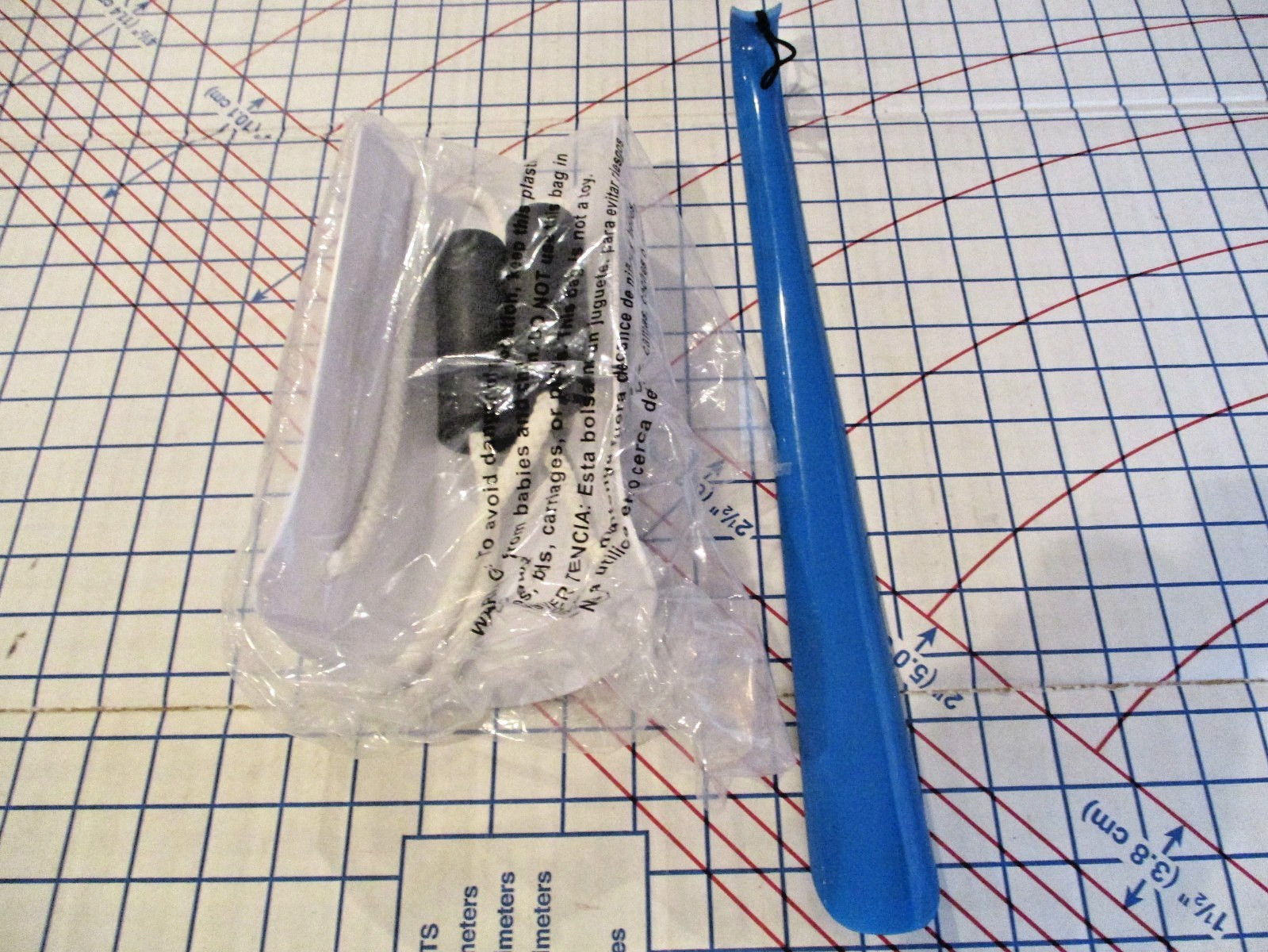 NEW Lot 2 Mobility Aids: Sock Puller + X-Long Plastic Shoe Horn/Dressing Aid