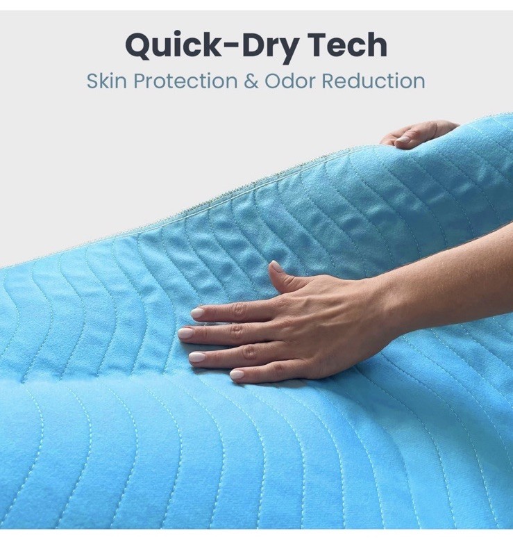 Bed Pads Washable Waterproof 34″ x 36″ (Pack of 2) – 2 Pack – 34×36, Teal
