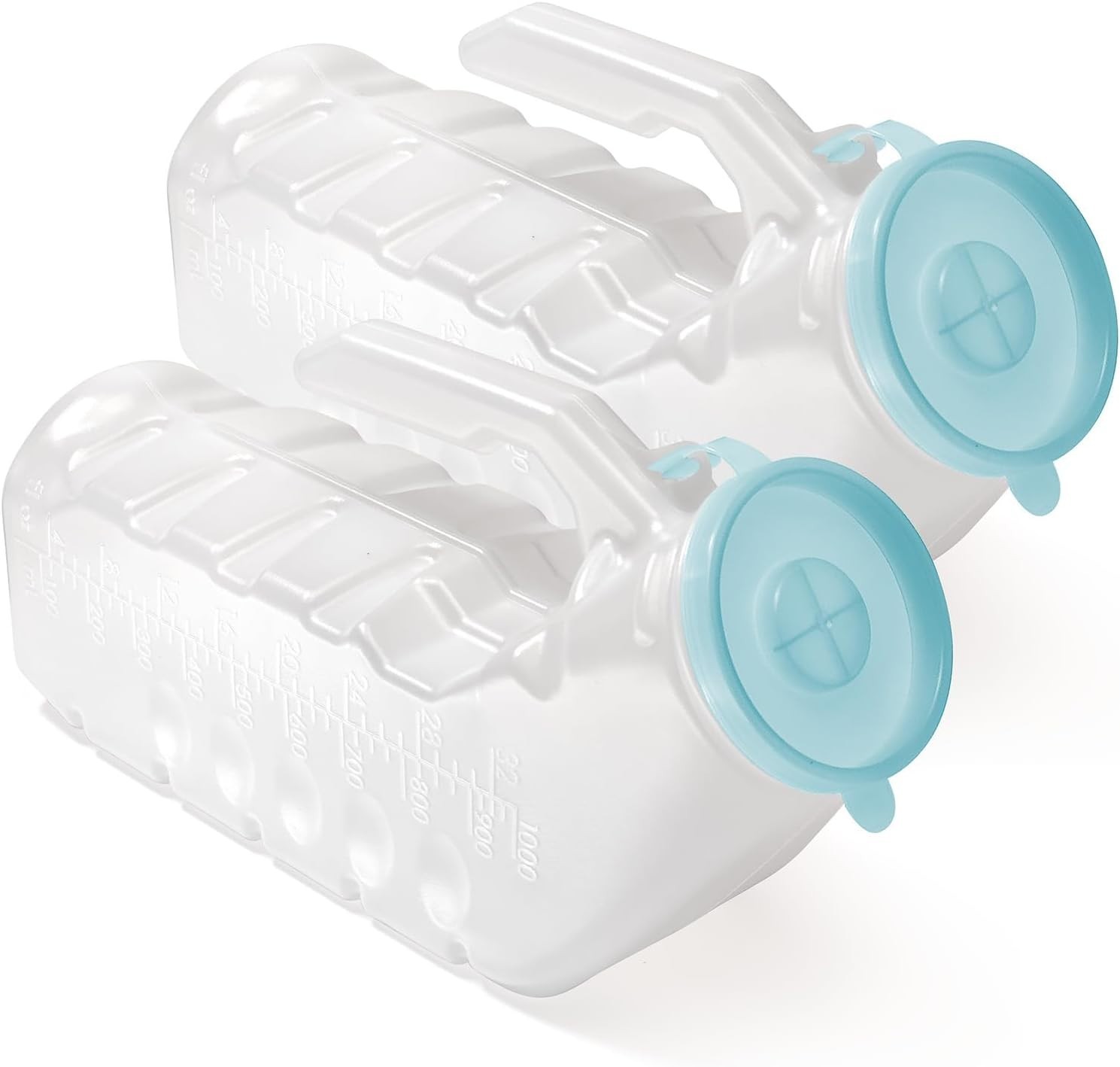 2-Pack Male Urinals – 32 Oz with Glow-in-the-Dark Lid for Travel