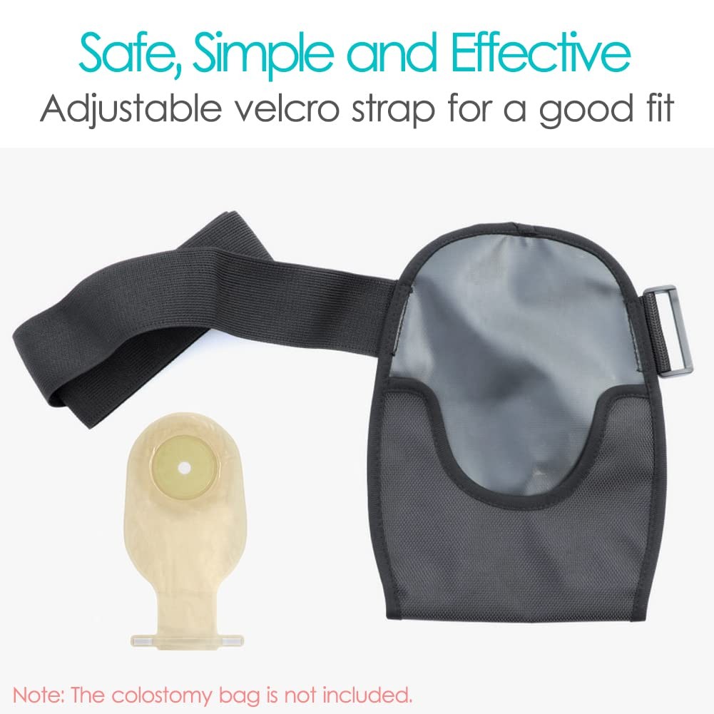 Waterproof Ostomy Bag Cover Belt Adjustable Washable Colostomy Bag Covers Protec