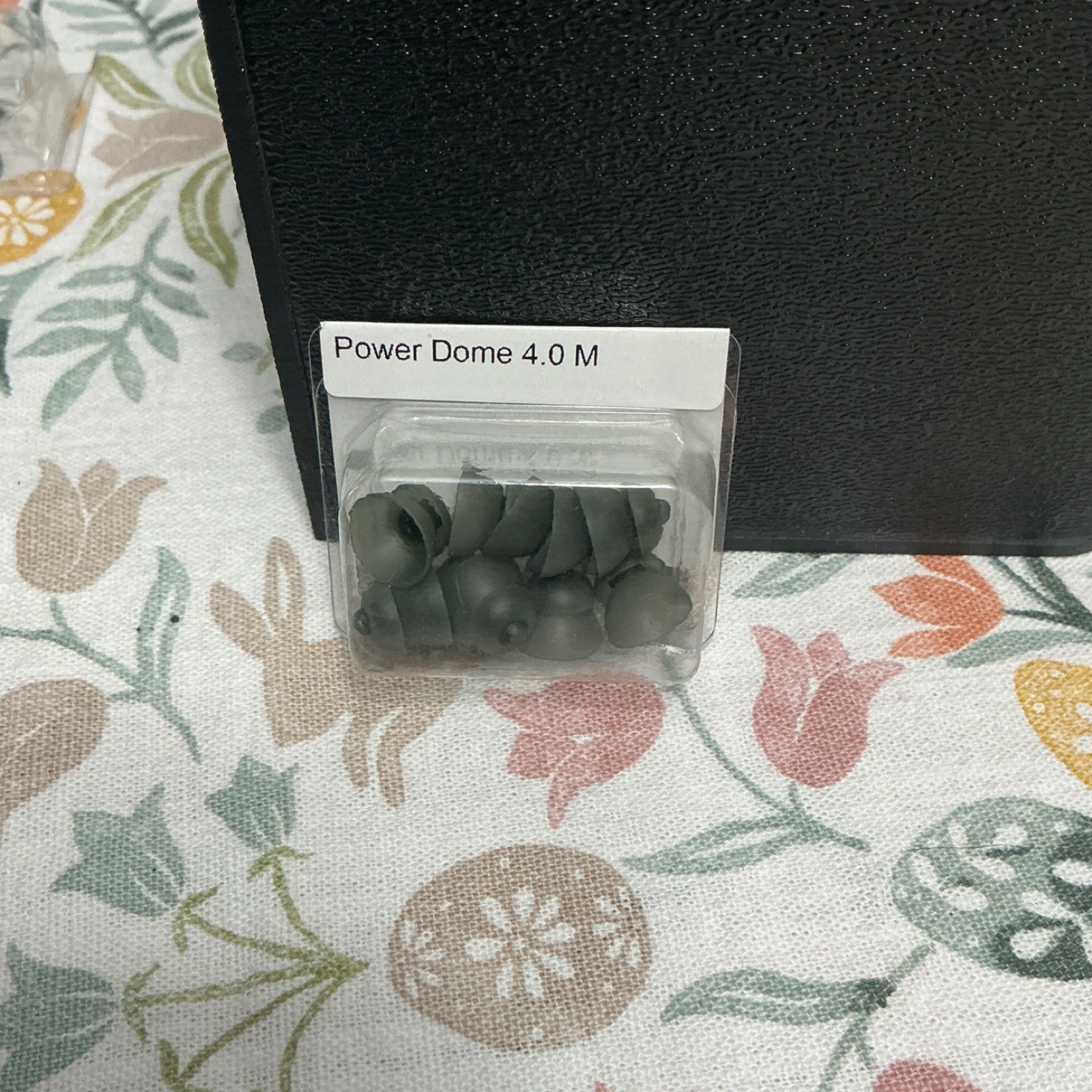 Sonova AG Power Dome 4.0 M Hearing Aid Dome Gray Silicone 10 Pieces (054-0821)