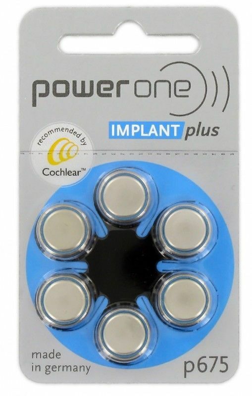 120 Cochlear Implant plus Hearing Aid Batteries by Powerone P675 675 Exp 2025