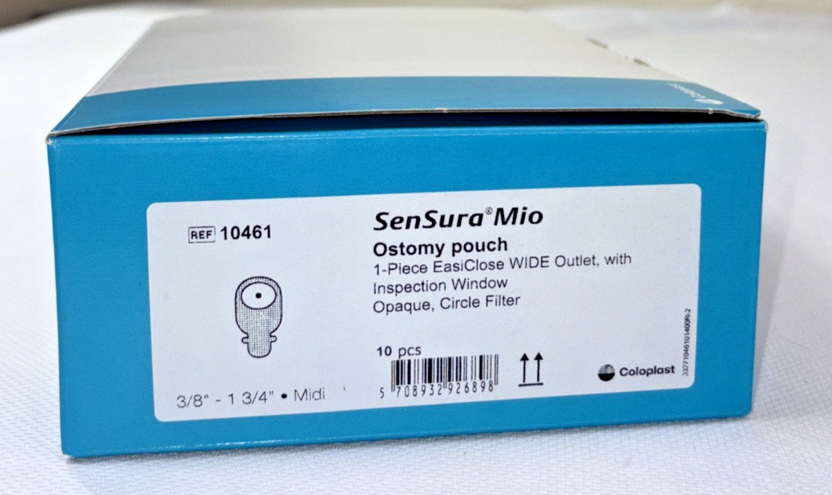 10 Coloplast 10461 SenSura® Mio Ostomy Pouch Exp 10/2026