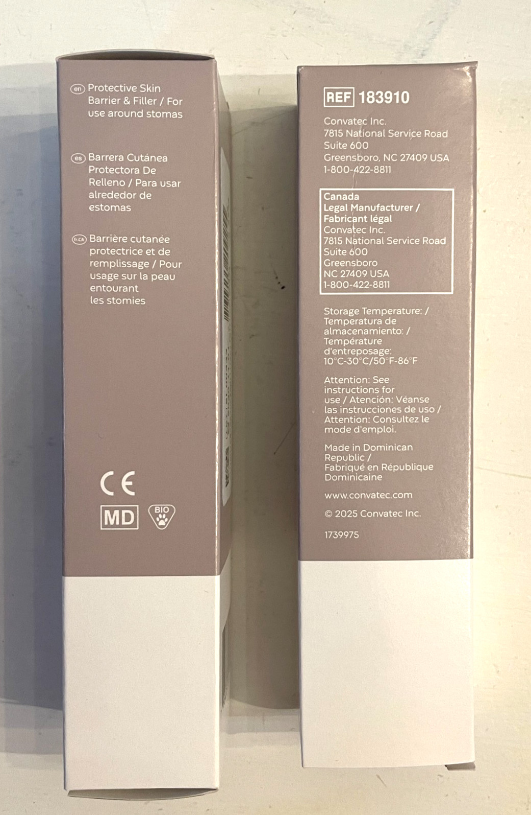 ConvaTec ESENTA Stomahesive Paste 183910 LOT of 2 New 2 oz Tubes exp 2030 Ostomy