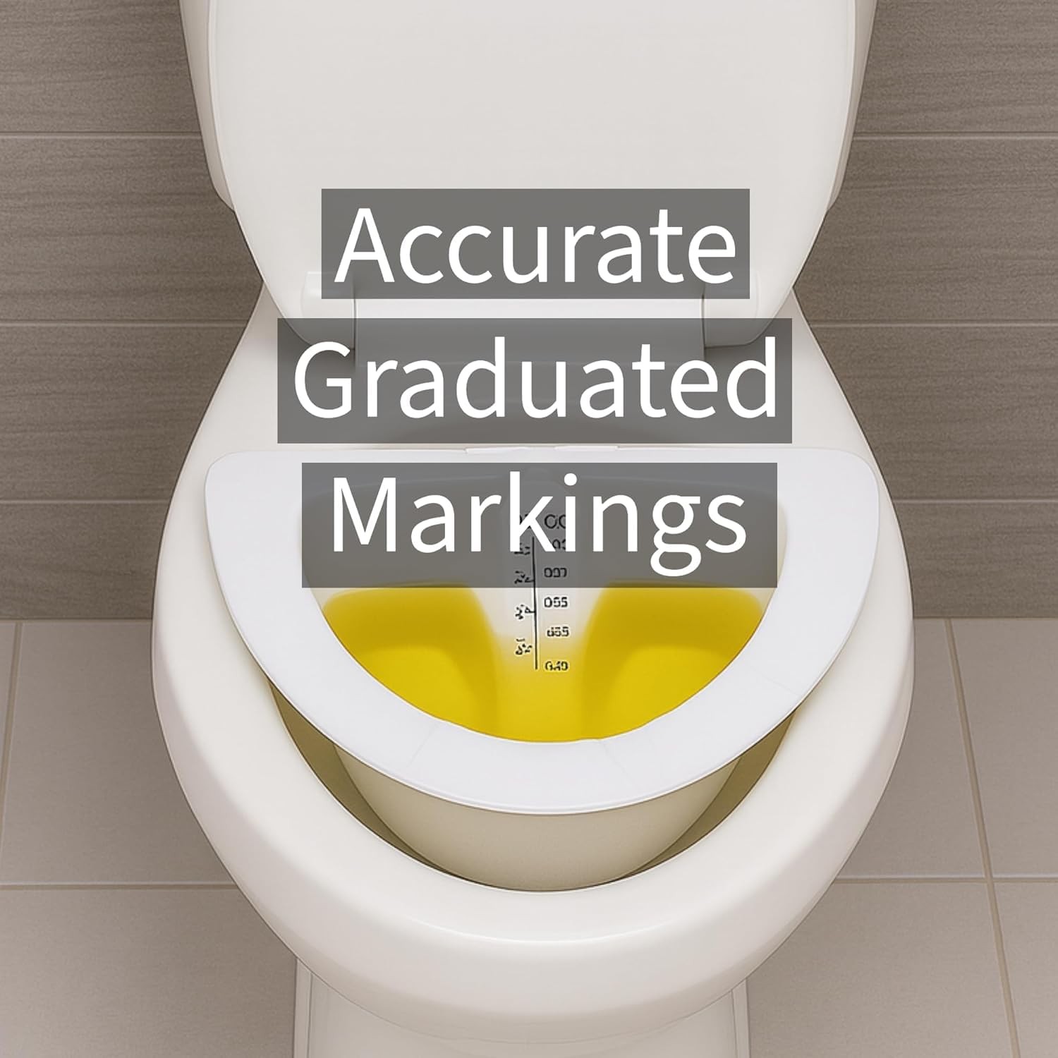 Graduated Specimen Collector Pans [Pack of 5] Toilet Nursing Hat for Urine, Vomi