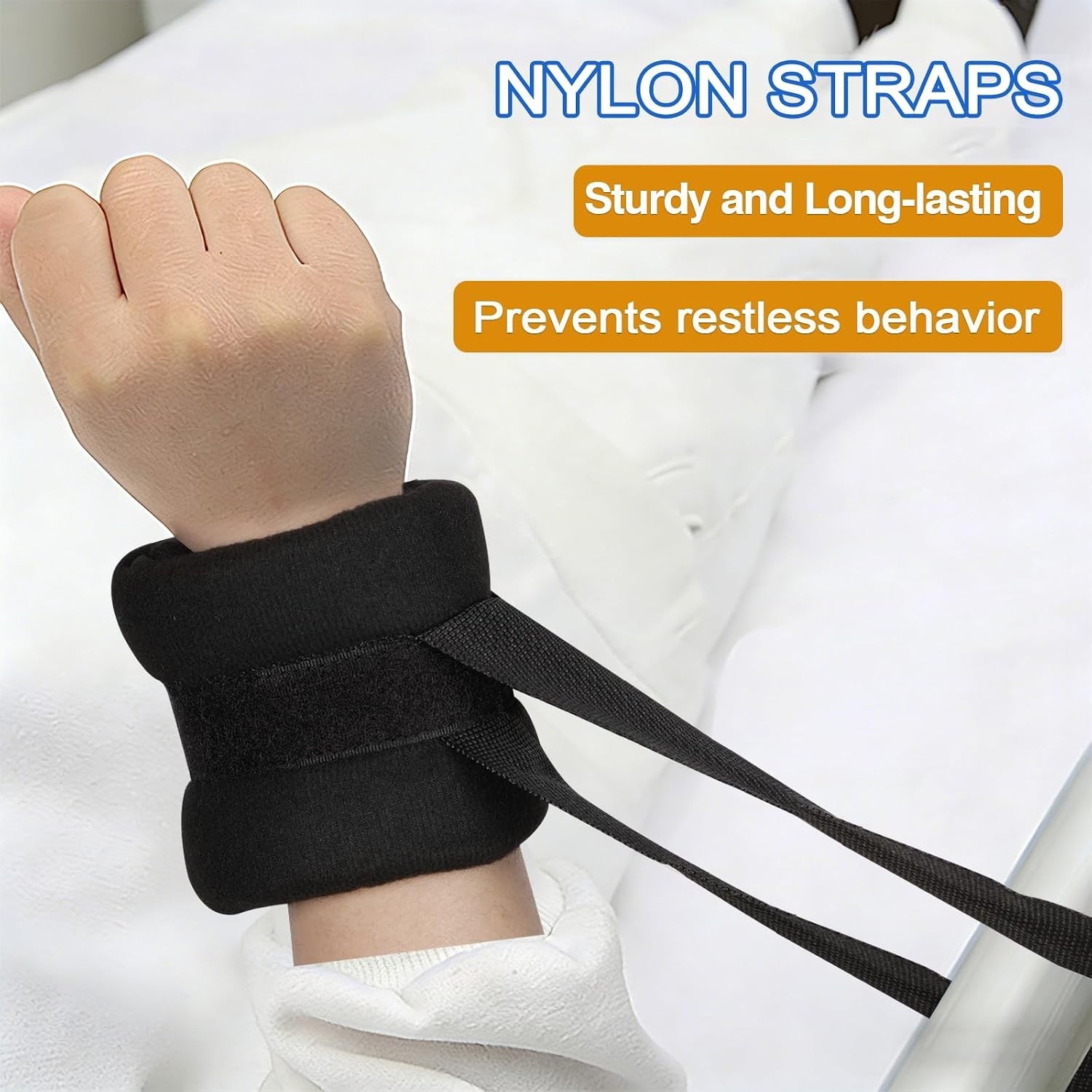 Universal 4Pcs Patient Restraints – Adjustable Sponge Holders for Safety