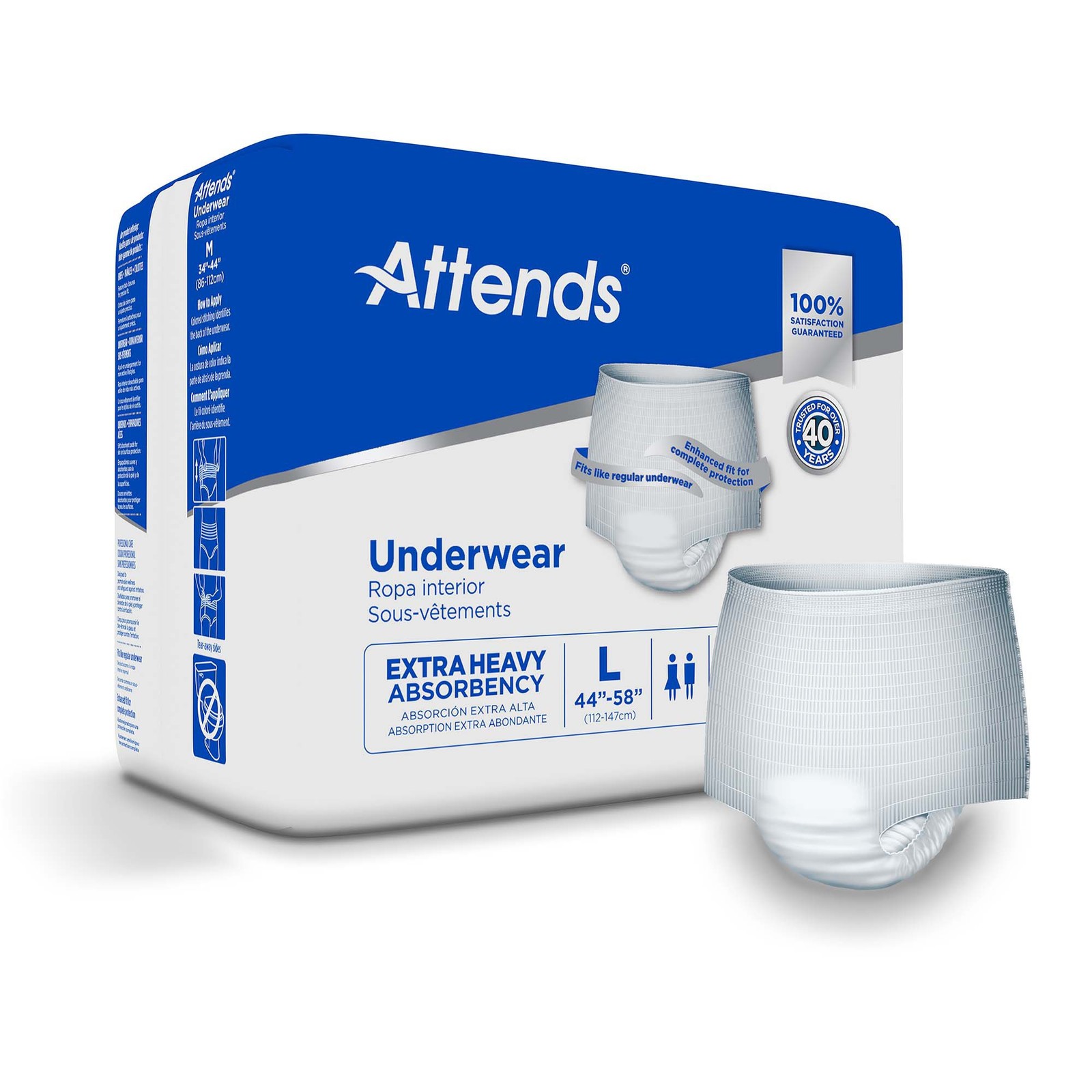 Attends® Care Heavy Absorbent Underwear, Regular