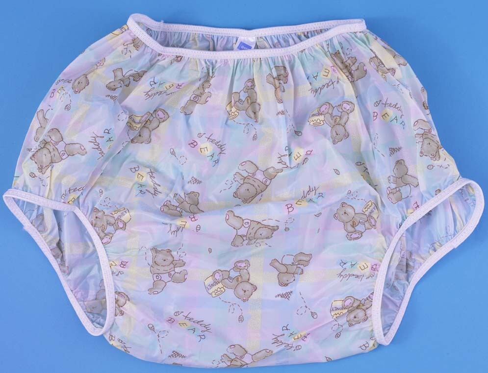 Incontinence Protection NEW Gary Plastic Pants Adult Size Medium Honey Bears