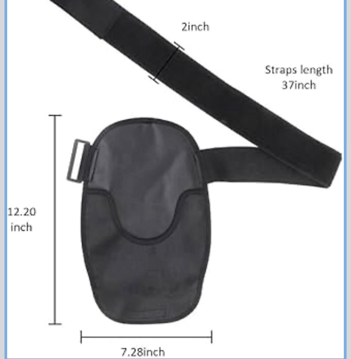 Ostomy Bag Cover with Adjustable Elastic Band | Reusable & Washable Bag