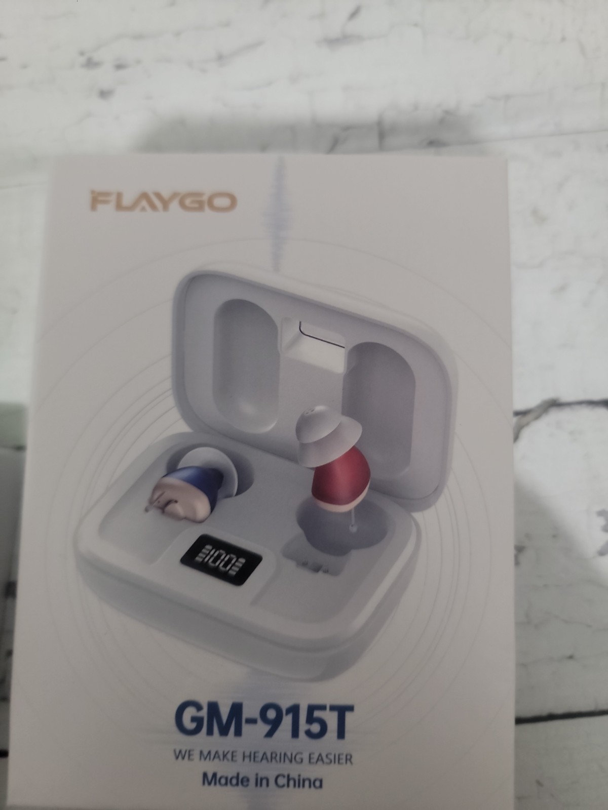 FlayGo Rechargeable Hearing Aids GM – 915T Noise Cancellation Invisible Design