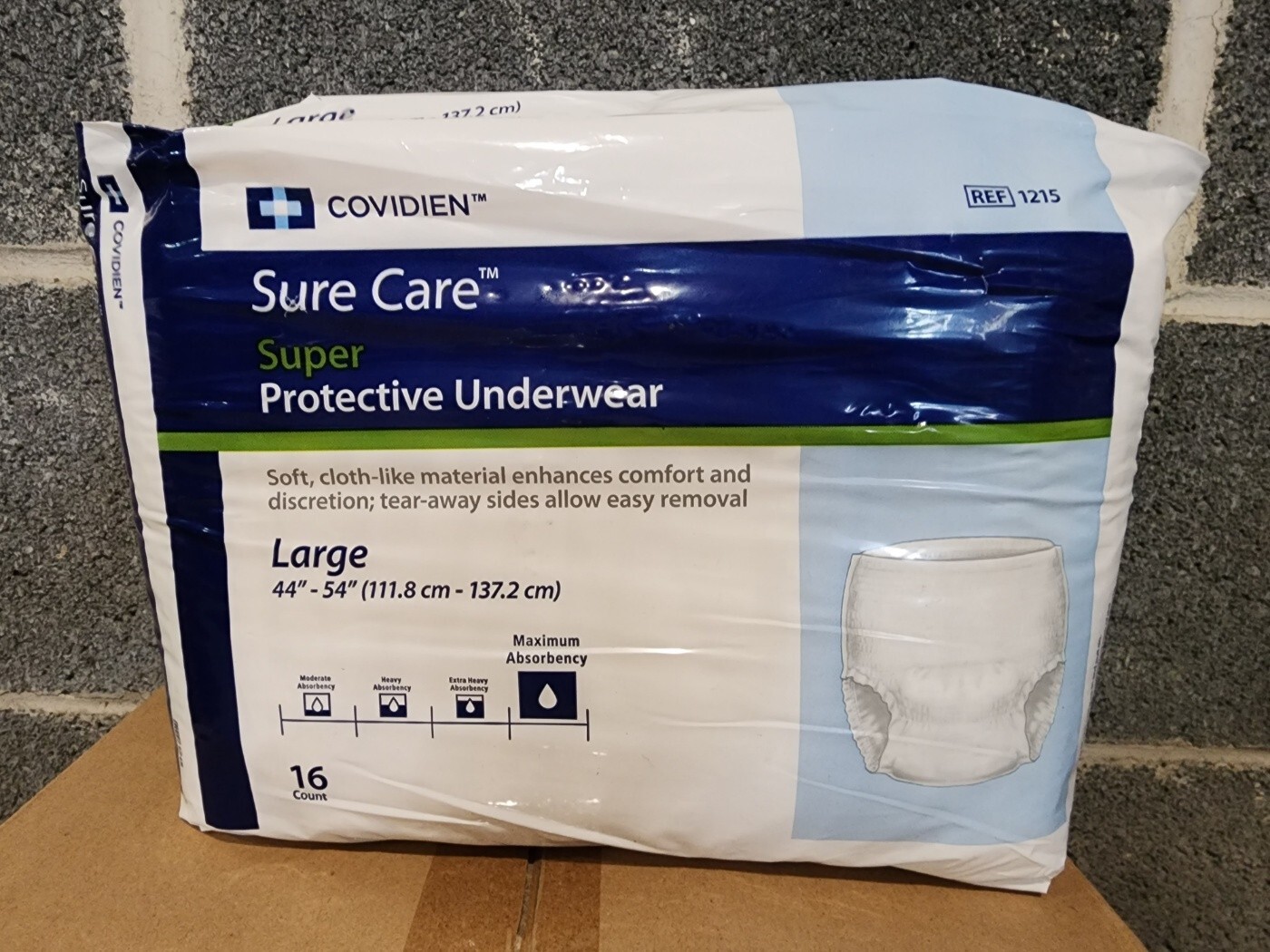 Covidien Sure Care Underwear Heavy Absorbency Adult Diaper Large 16ct X 2 Packs
