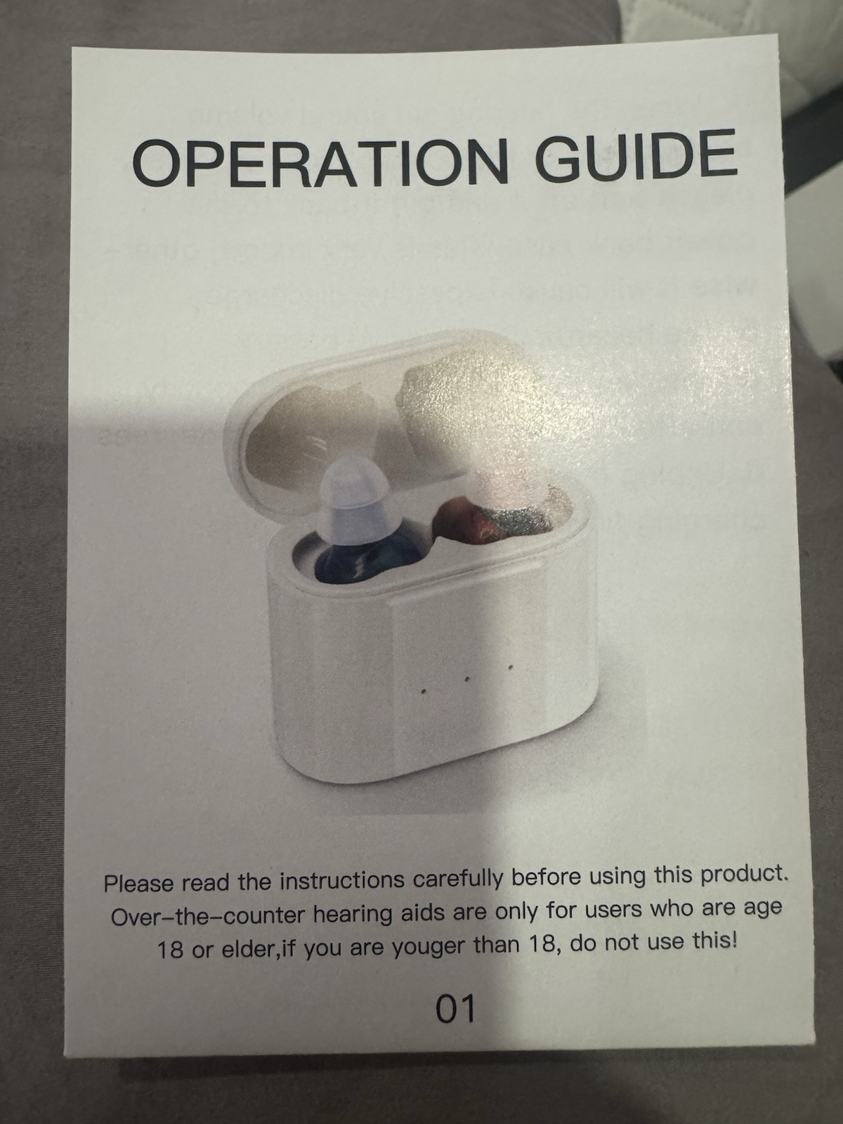 Rechargeable Invisible Hearing Device Set HD USA 35 Hr Use