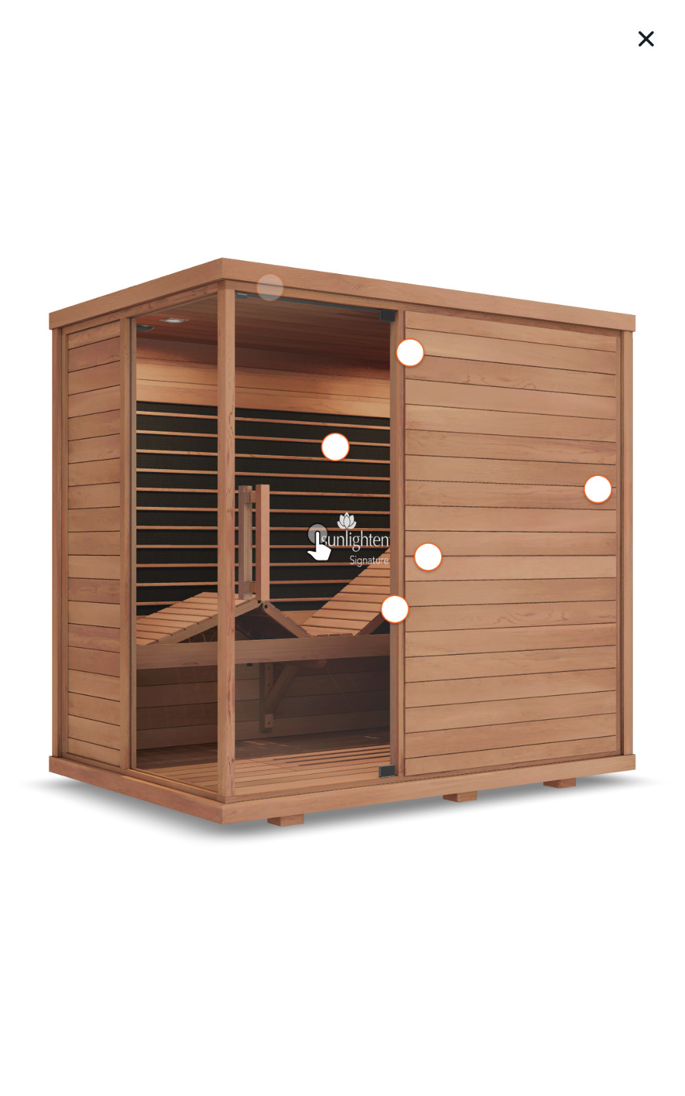 Sunlighten, IR Heat, 4-person, sauna