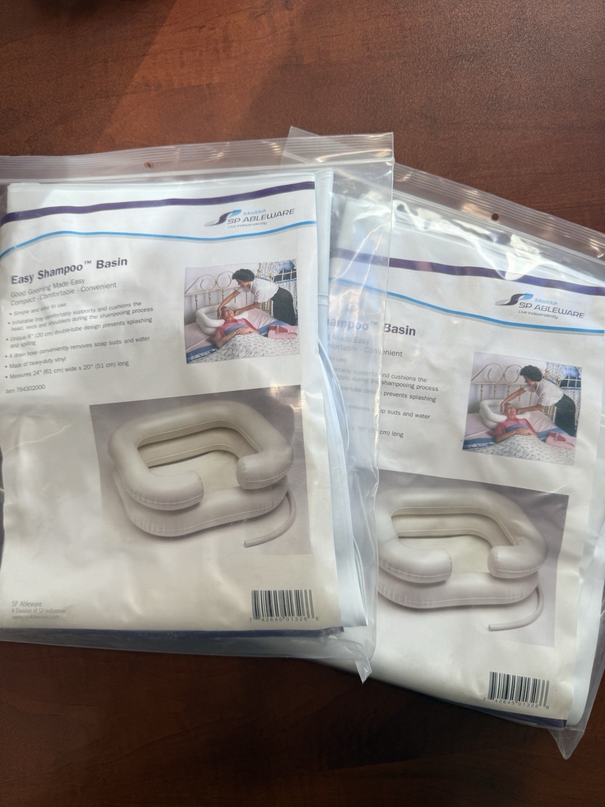 Set of 2 Maddak Easy Shampoo Basin, White (764302000)