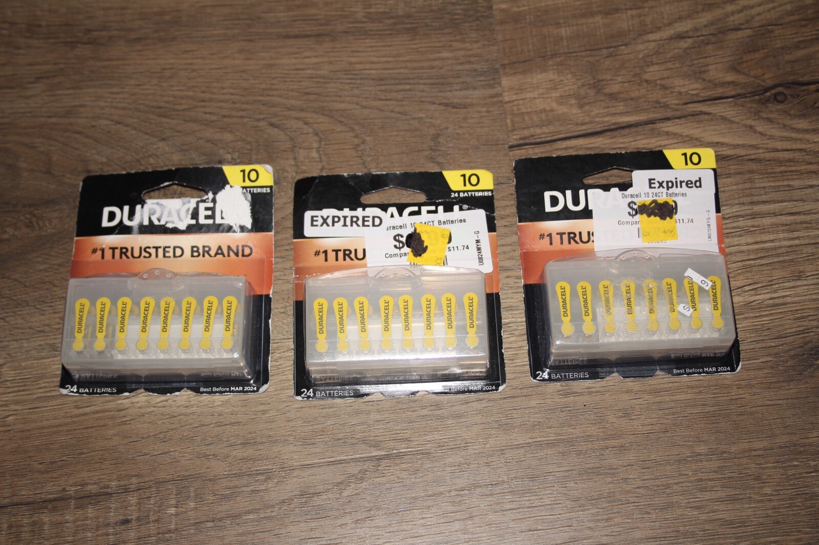 Lot Of Duracell Hearing Aid Size 10 Batteries Expired Mar 2024 72 Total