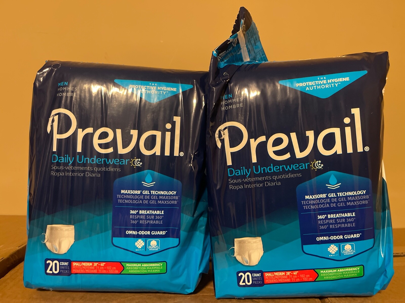 Prevail Adult Daily Underwear For Men Small/Medium