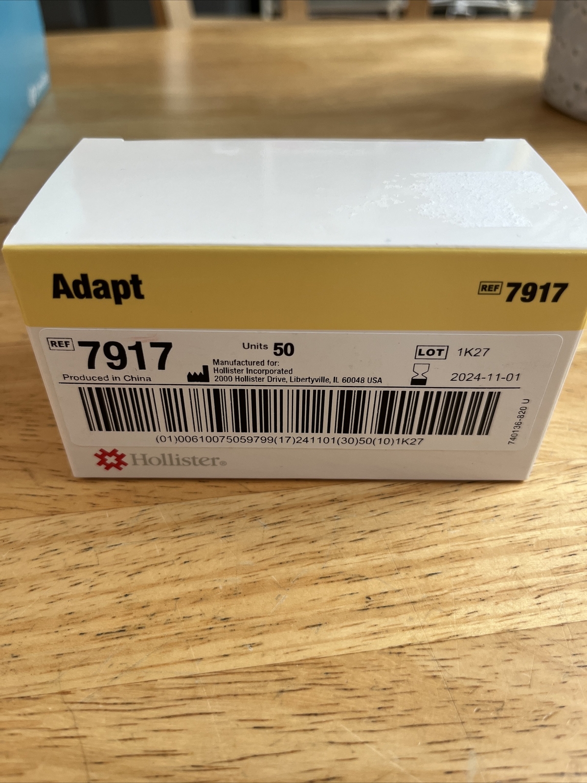 50 Hollister Adapt 7917 Skin Protective Wipes Exp. 10/1/24 – 2 Boxes -100 Total