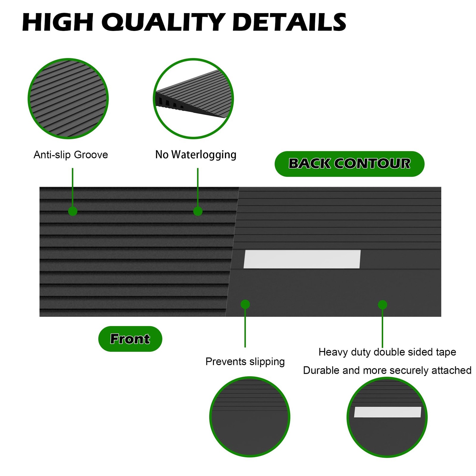 Nuvium 1 Rise Threshold Ramps For Doorways 2000 Lbs Load Capacity 35.5 Wide