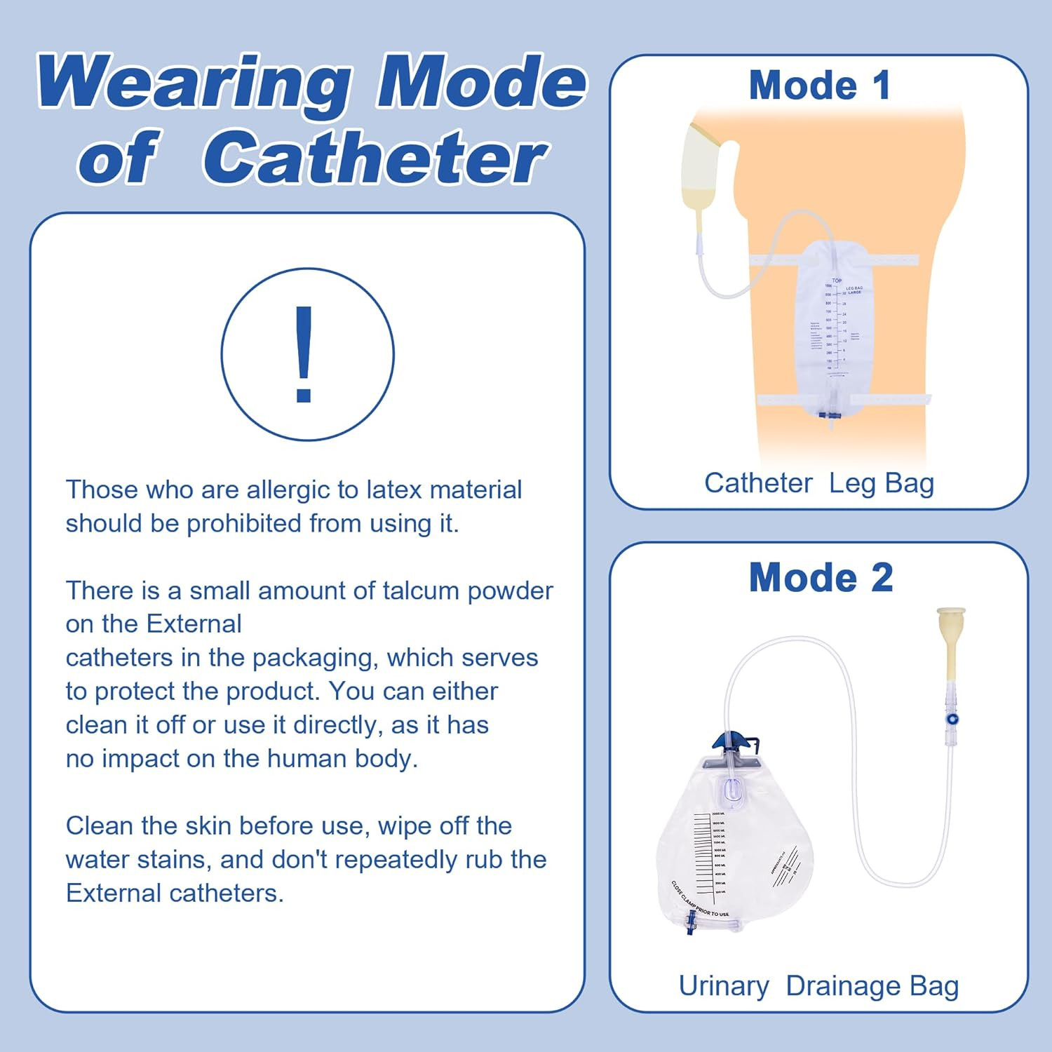 20PCS 40mm Latex Condom Catheters for Men External Condom Catheter for Incon…