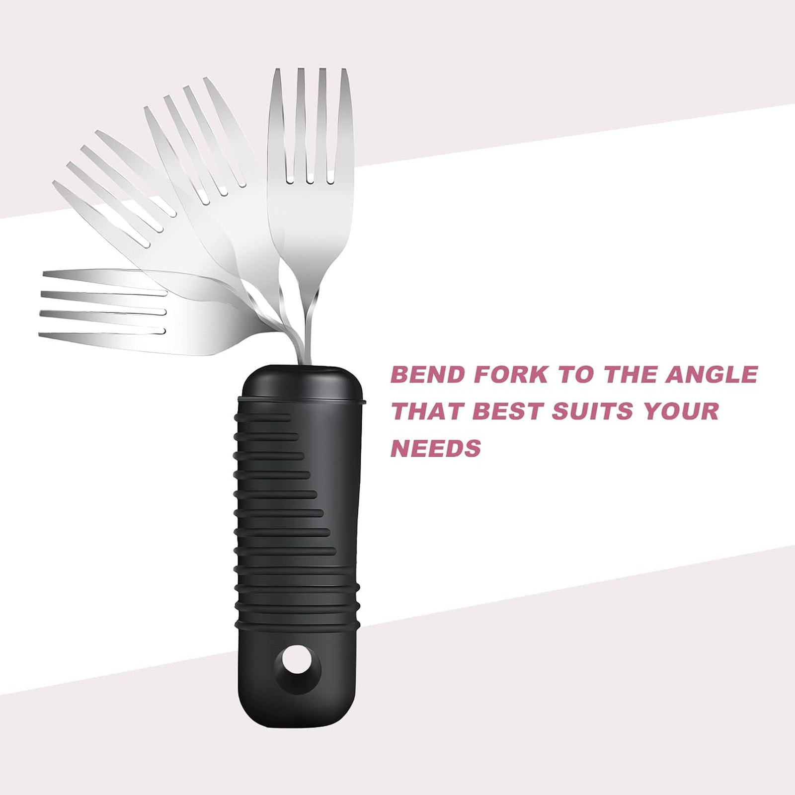Adaptive Utensils Bendable Fork Teaspoon Tablespoon Knife Set for Elderly