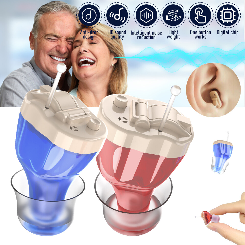 Ear Hearing Aids Digital Sound Voice In-Ear Enhancer Invisible Mini Amplifier