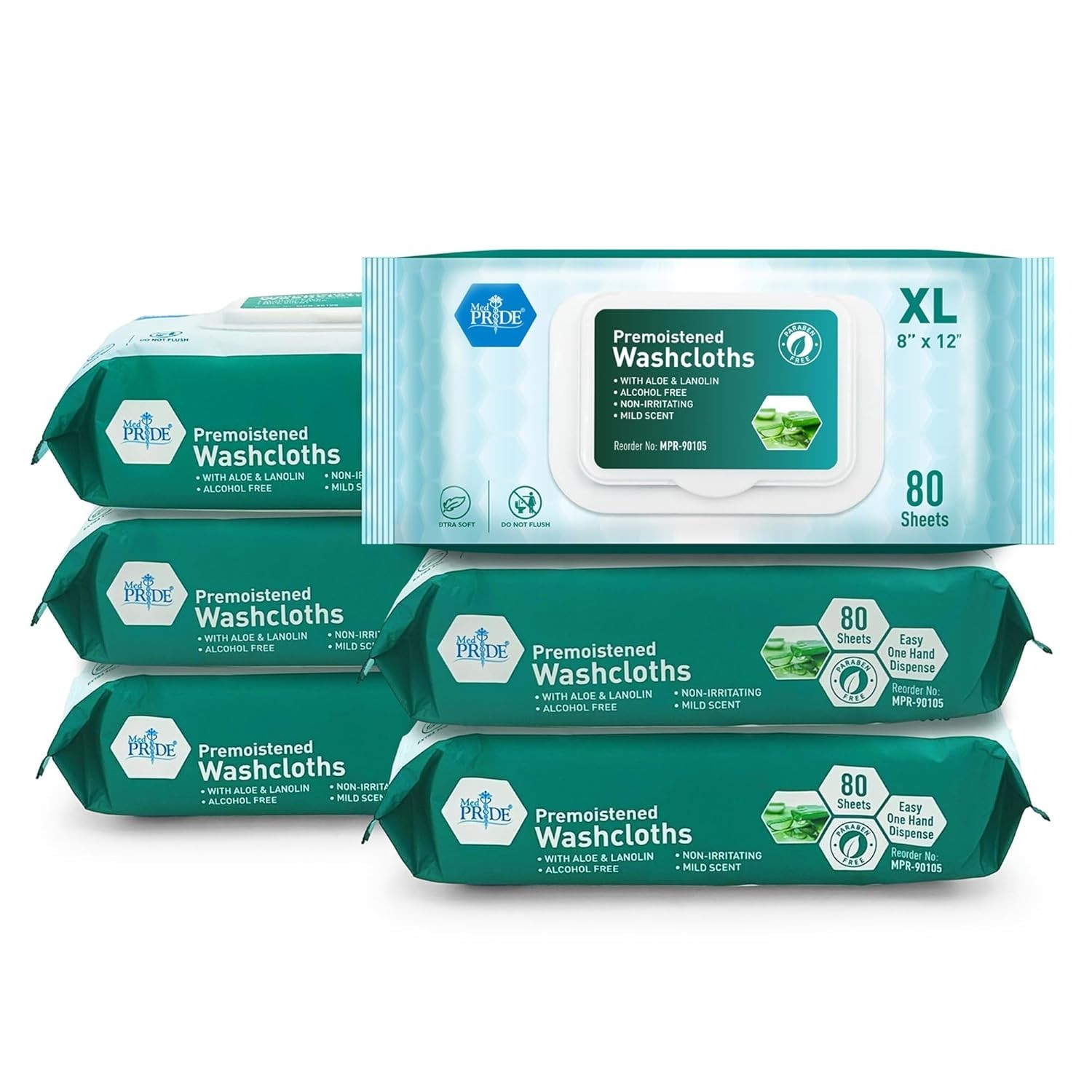 Alcohol-Free XL Disposable Adult Washcloths – Perfect for Incontinence & Hygiene