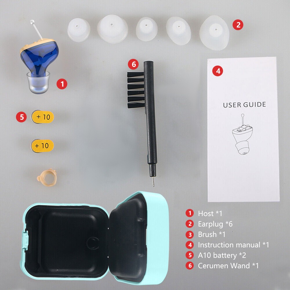 MiNi Hearing Aids Digital Small Invisible In Ear Sound Voice Amplifier Enhancer