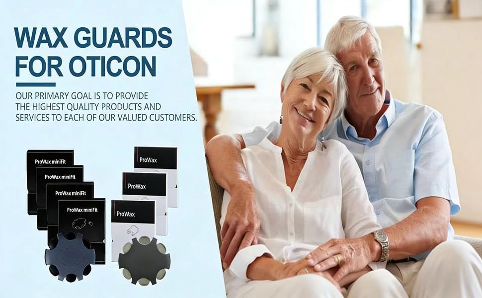 Oticon ProWax MiniFit Wax Guards Hearing Aid Filters 4 Packs