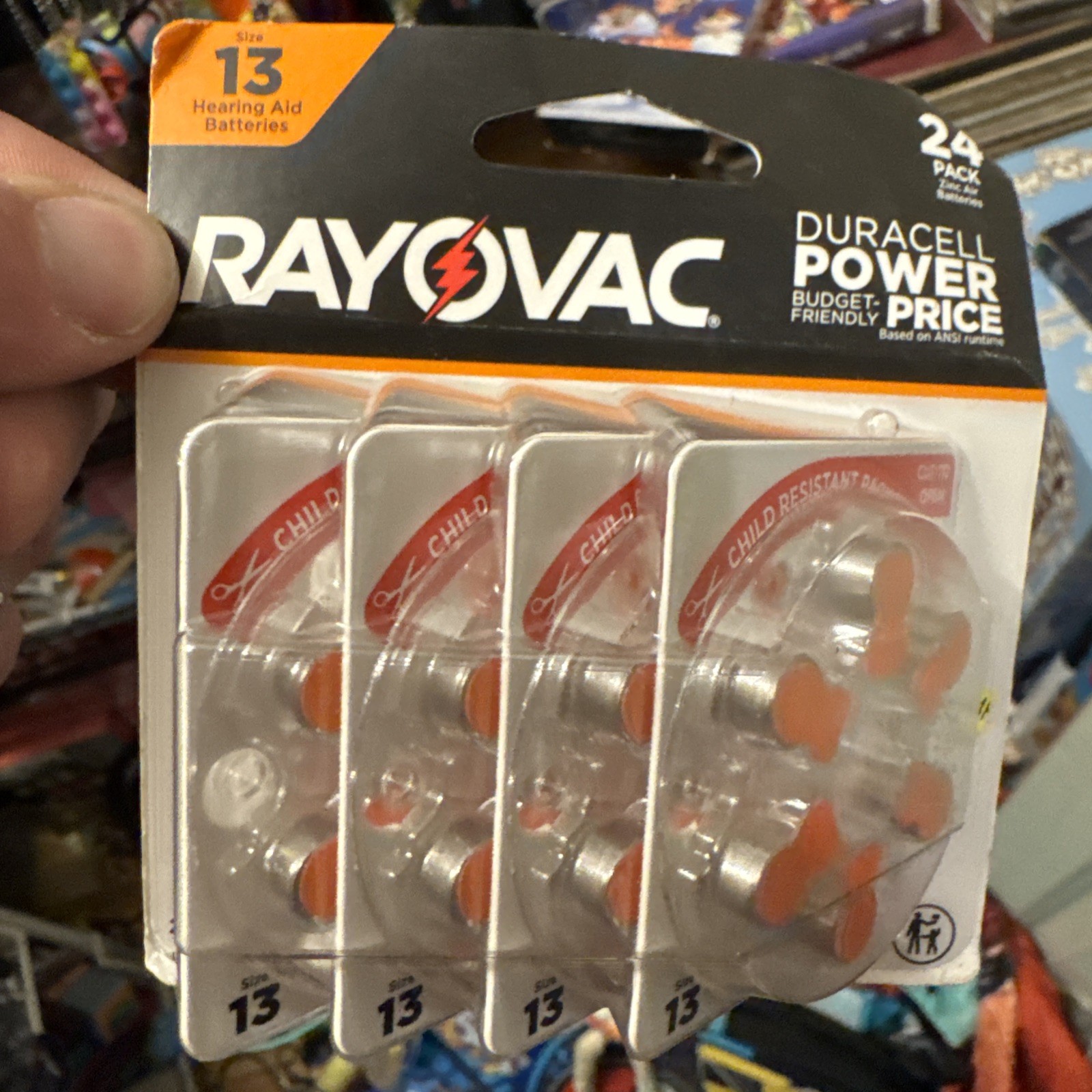 Rayovac Hearing Aid Batteries-24 Pack Size 13-Expiration Date Nov 2028