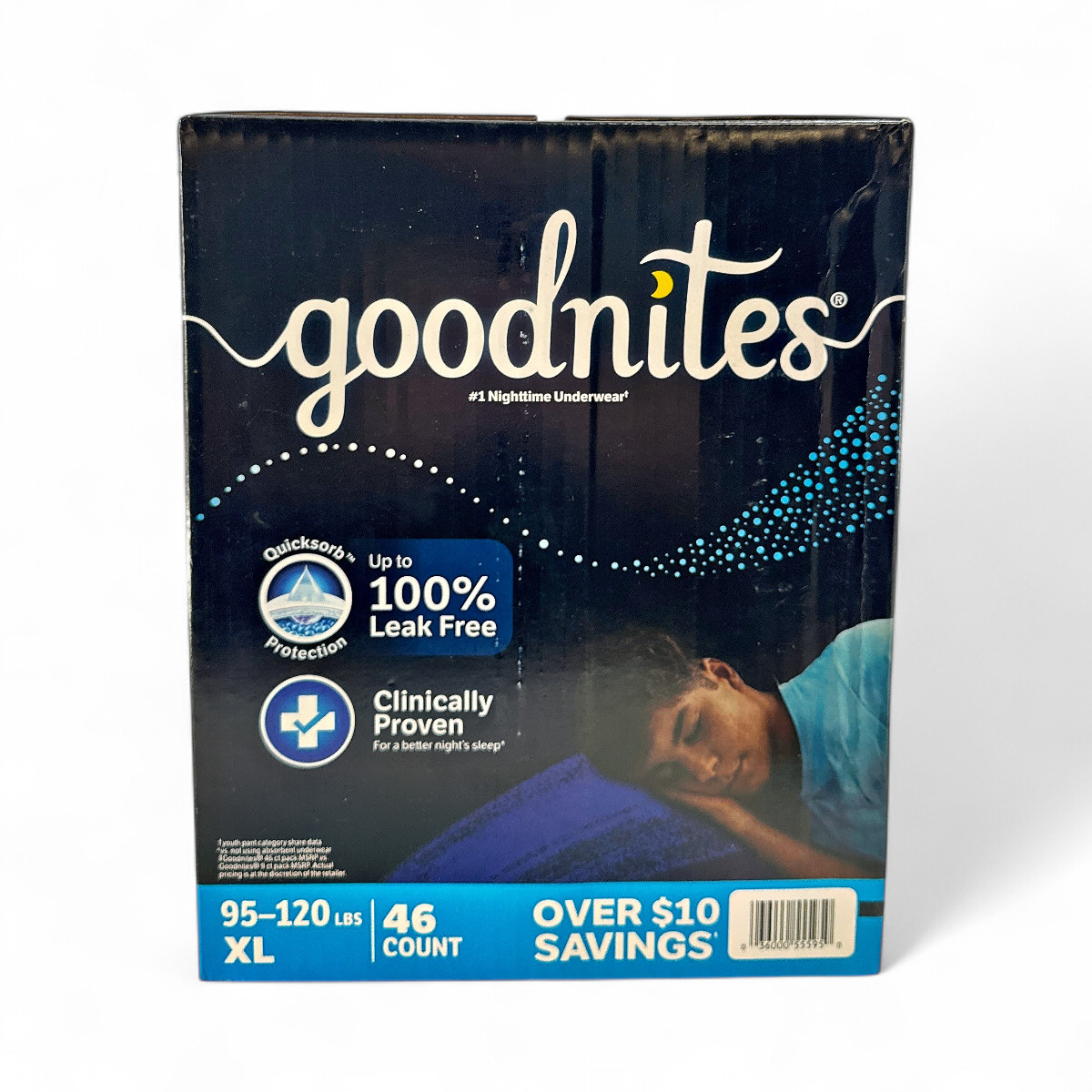 Goodnites Nighttime Leak Free Underwear For Boys (Size XL) – 46 Count