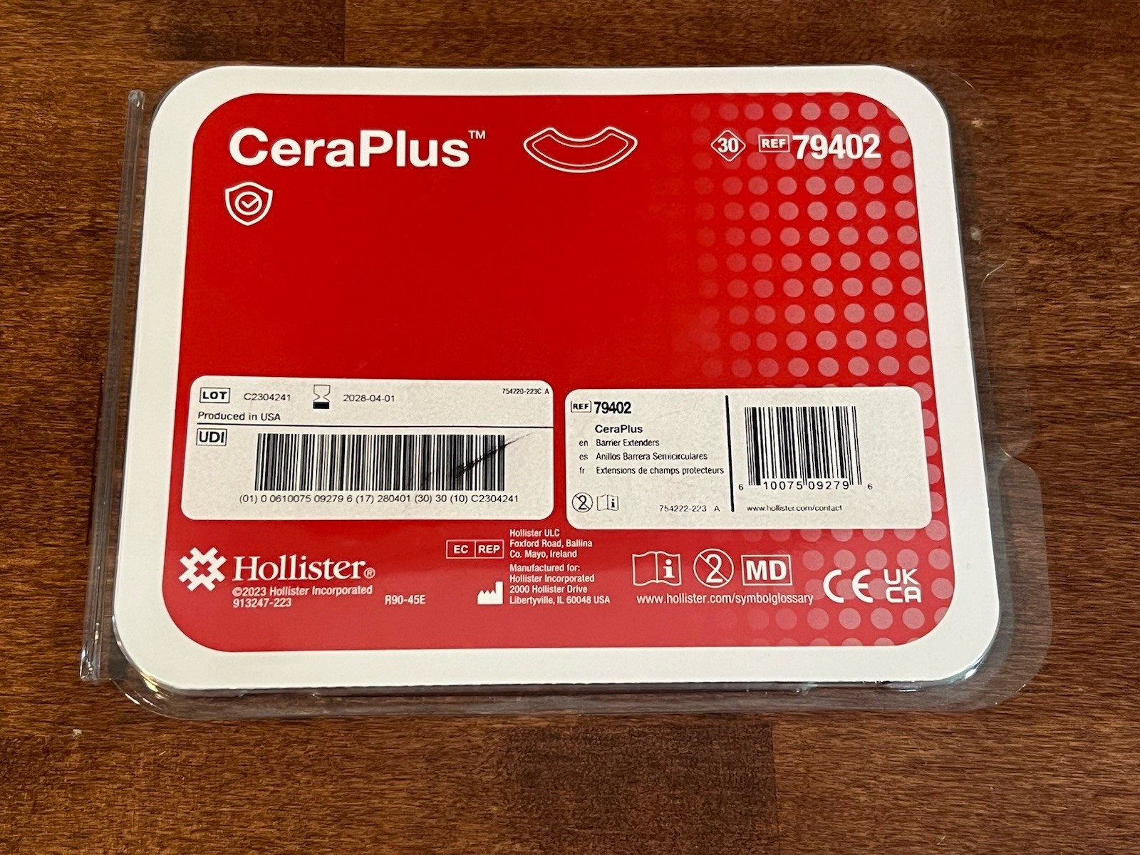 Hollister CeraPlus Barrier Extenders, 30 per Pack, Ref 79402