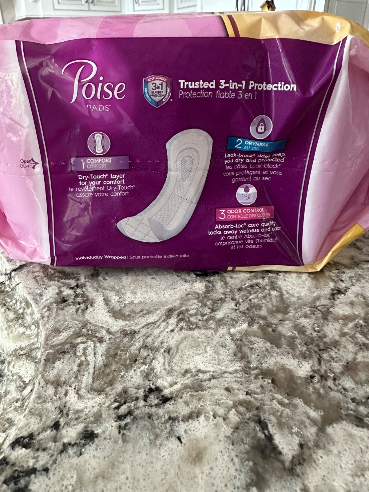 Poise Long Length Ultimate Supreme Incontinence Pads 27 CT High 6 Drop Rating 10