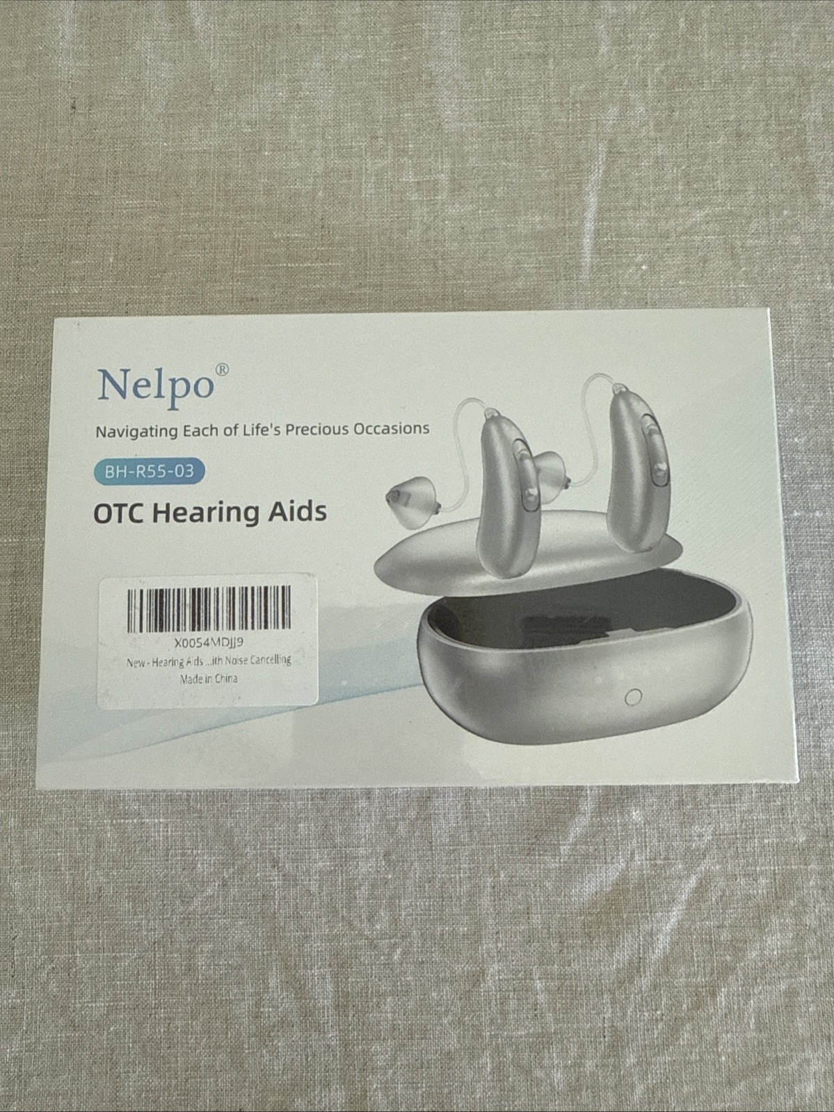 Nelpo OTC Hearing Aids 55dB 45hr Charge Ergonomic 48 Channels 5 Level Volume
