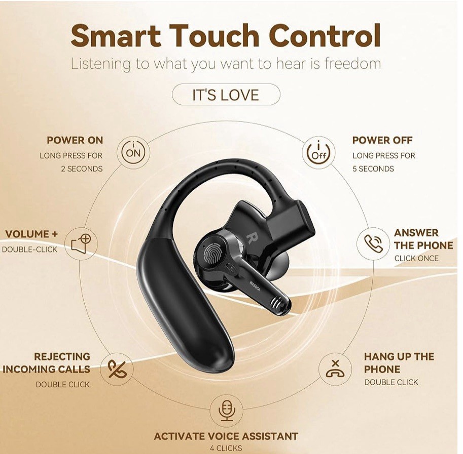 OTC Bluetooth Hearing Aids for Seniors with Noise Cancelling and Volume Control