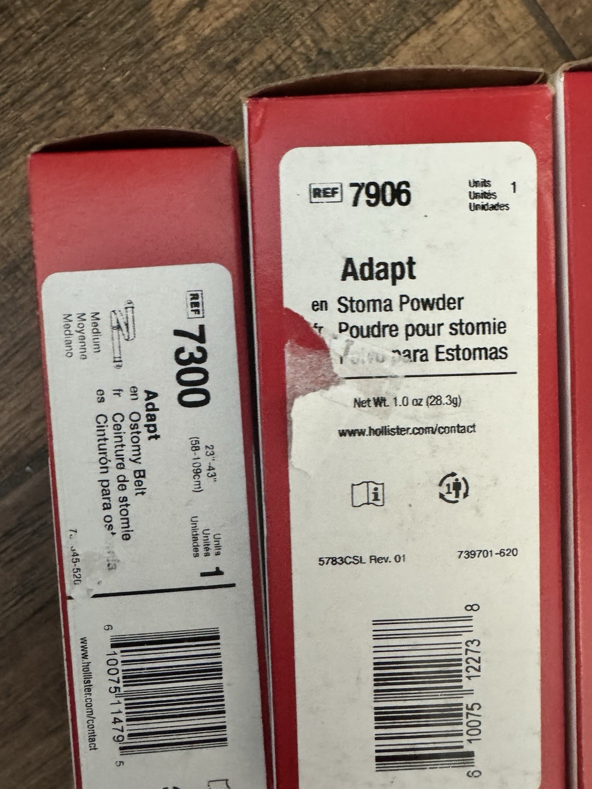 Hollister Adapt Ostomy: 7300,7906,78500,8805,79402, Convatec Powder 025510 Exp28