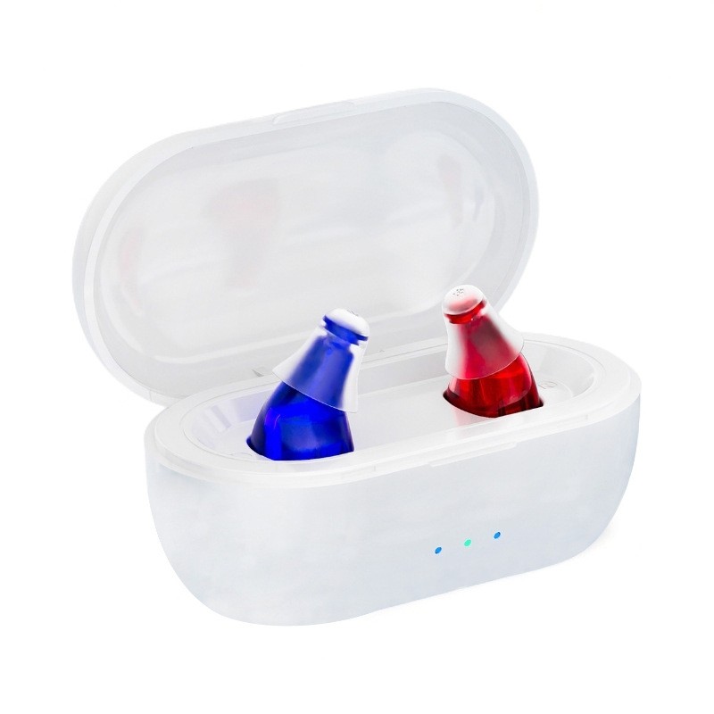 A Pair Hearing Aid Noise Reduction Virtually Invisible Hearing Loss Elderly