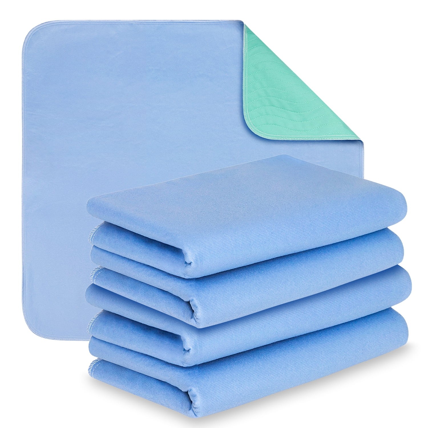 Reusable&Washable Incontinence Bed Pads, Waterproof Protective, 34″ x 36″, 4Pack