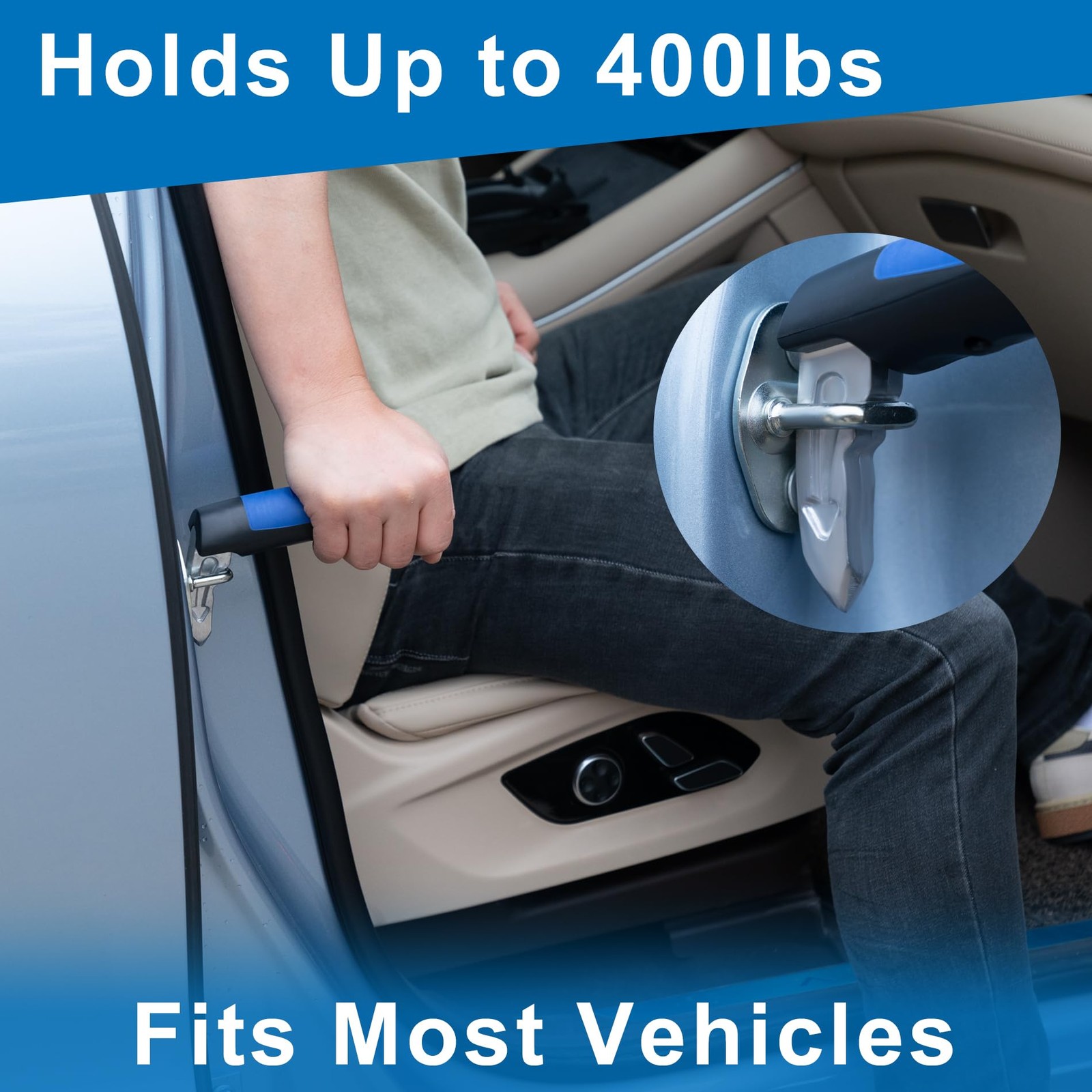 Car Mobility Assist Handle – Auto Cane Door Support for Elderly Disabled Drivers